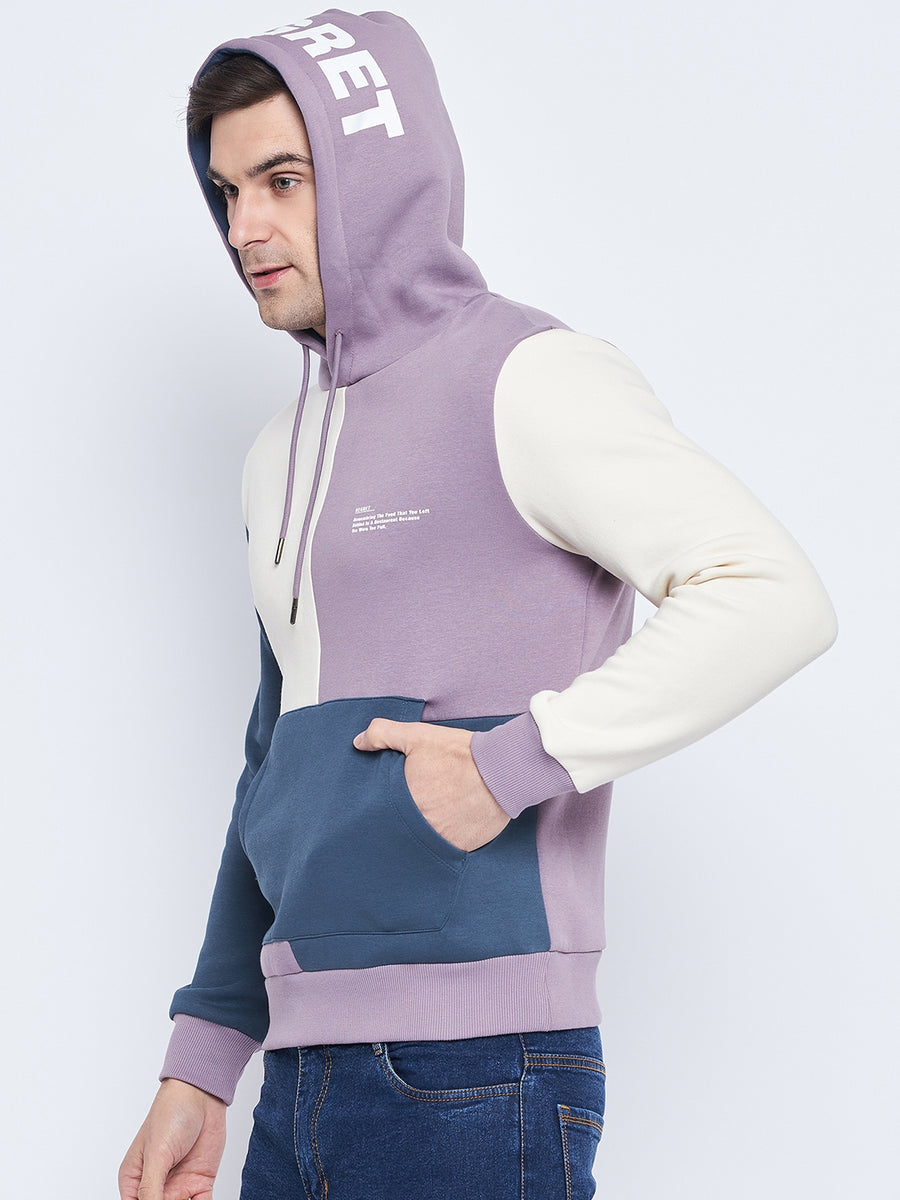 Camla Barcelona Lilac And Blue Colourblocked Sweatshirt