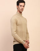 Camla Barcelona Cable Knit Turtleneck Sweater