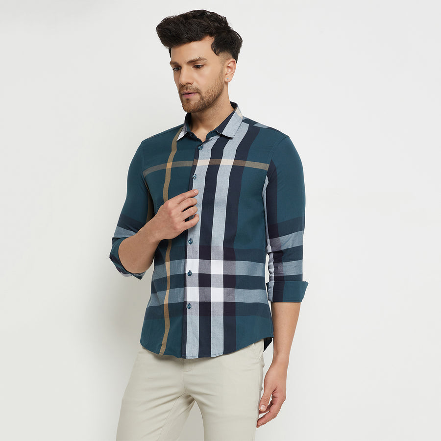 Camla Seagreen Shirt For Men