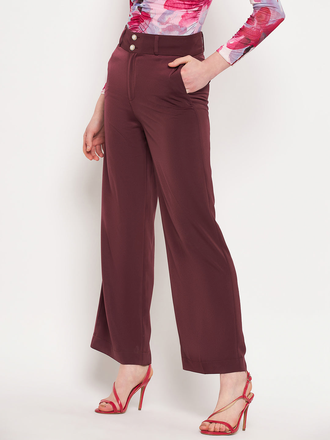 Camla Barcelona Plum Trouser For Women