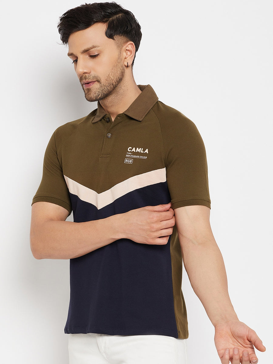 Camla Olive T- Shirt For Men
