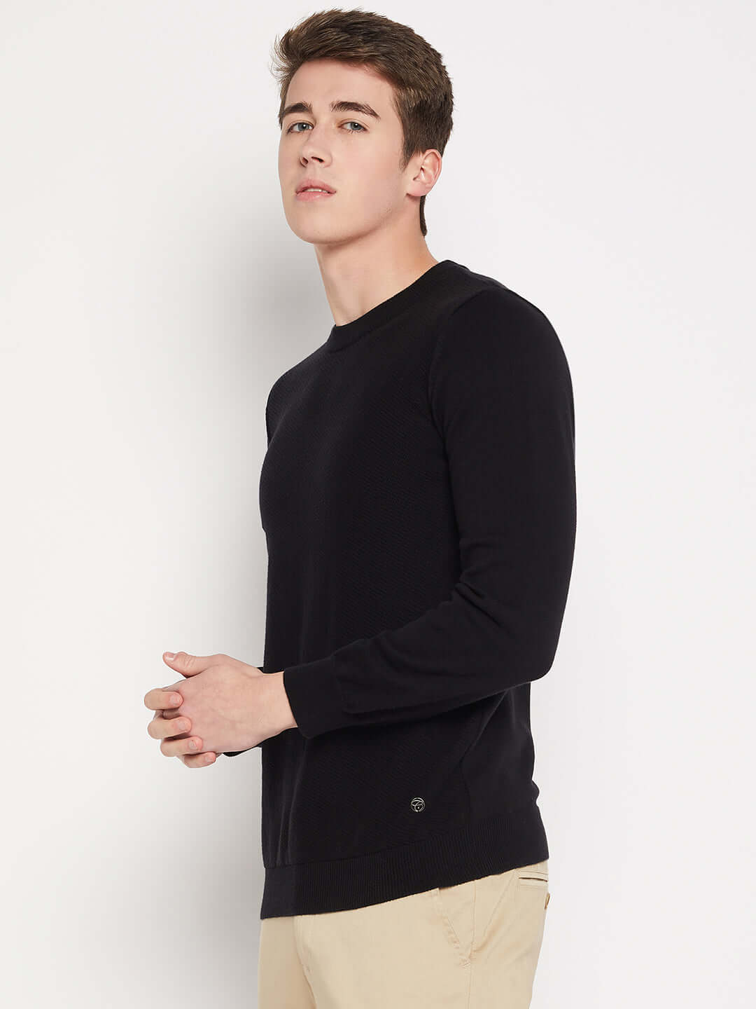 Camla Barcelona Black Sweater For Men