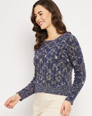 Camla Barcelona Navy Sweater For Women