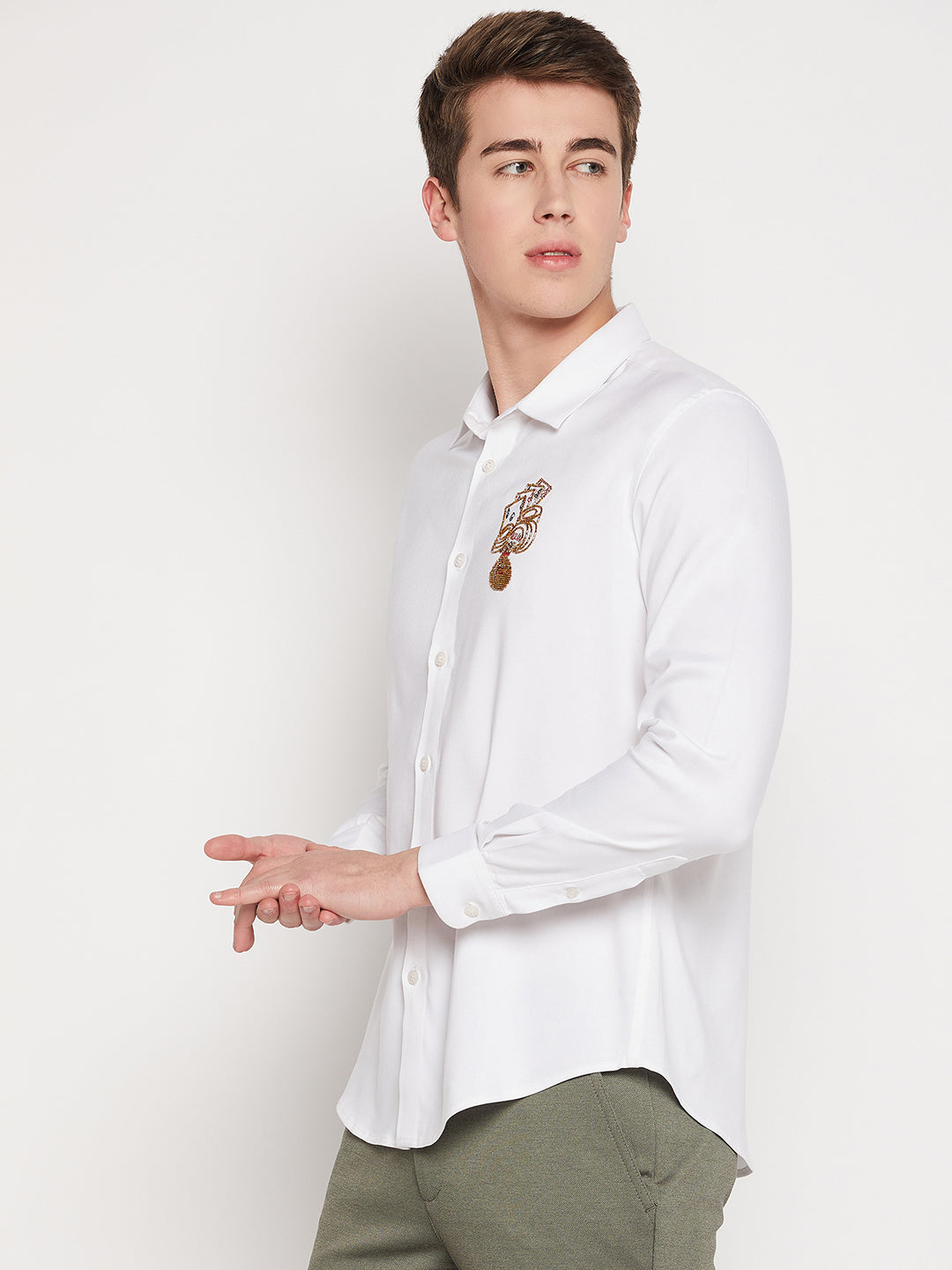 Camla Barcelona White Shirt For Men