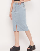 Camla Barcelona Blue Skirt For Women