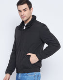 Camla Barcelona Black Quilted Jacket For Men