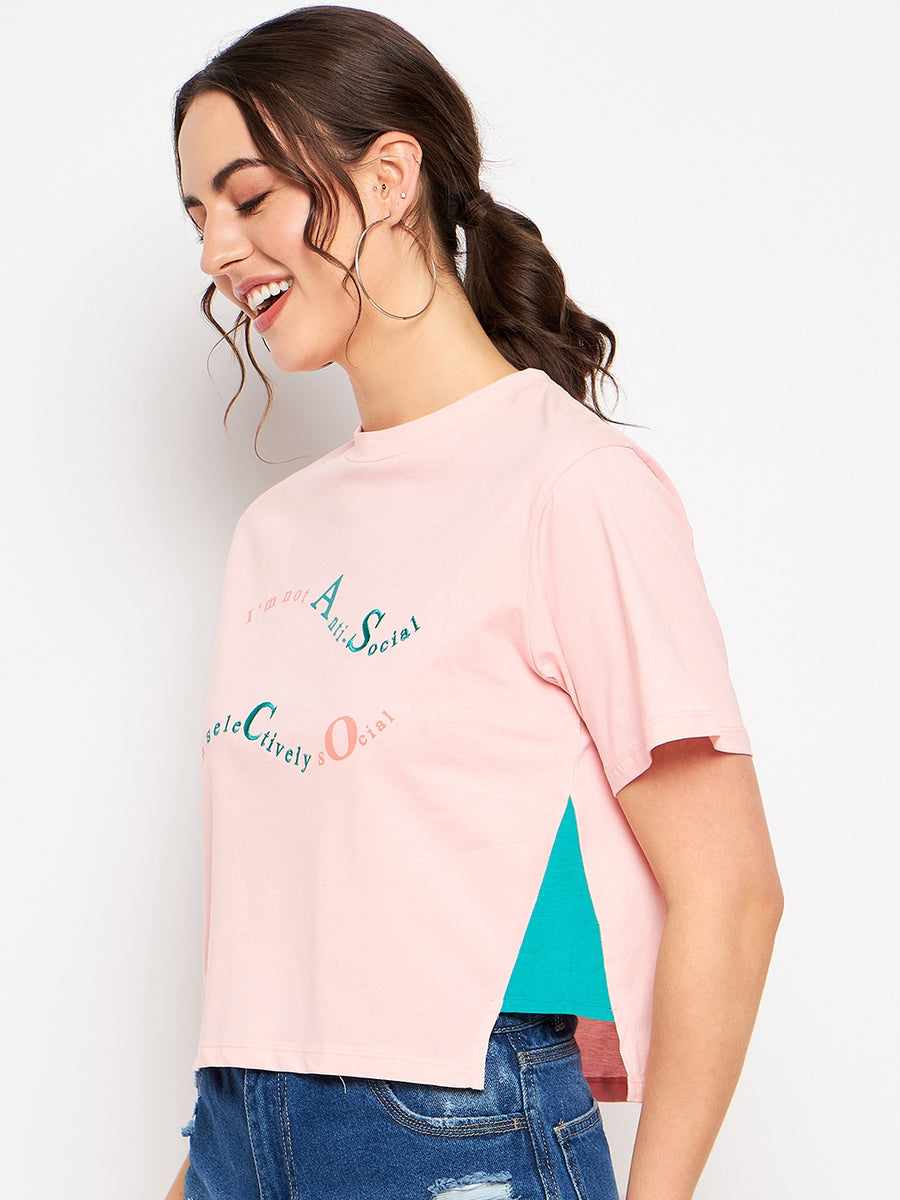Camla Pink T- Shirt For Women