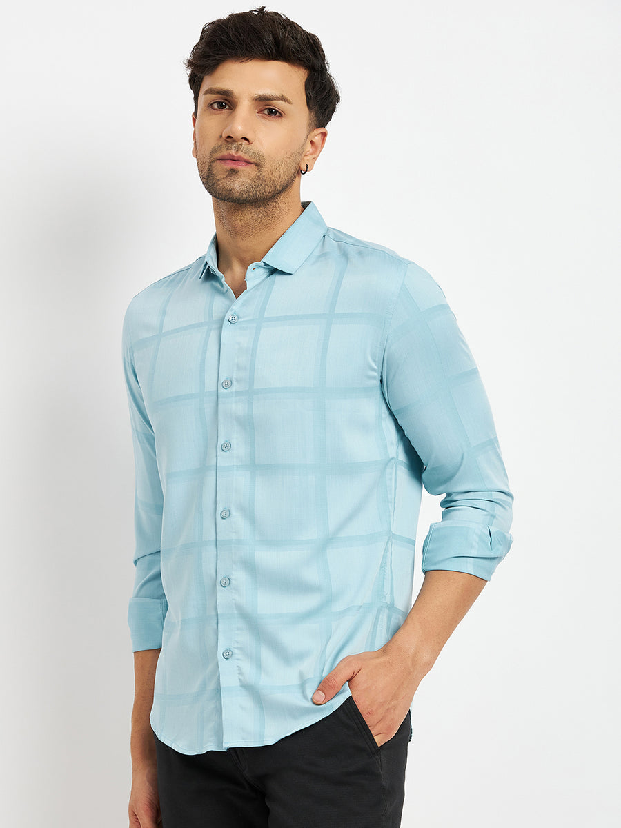 Camla Iceblue Shirts For Men