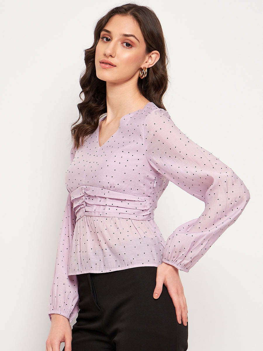 Camla Purple  Top For Women