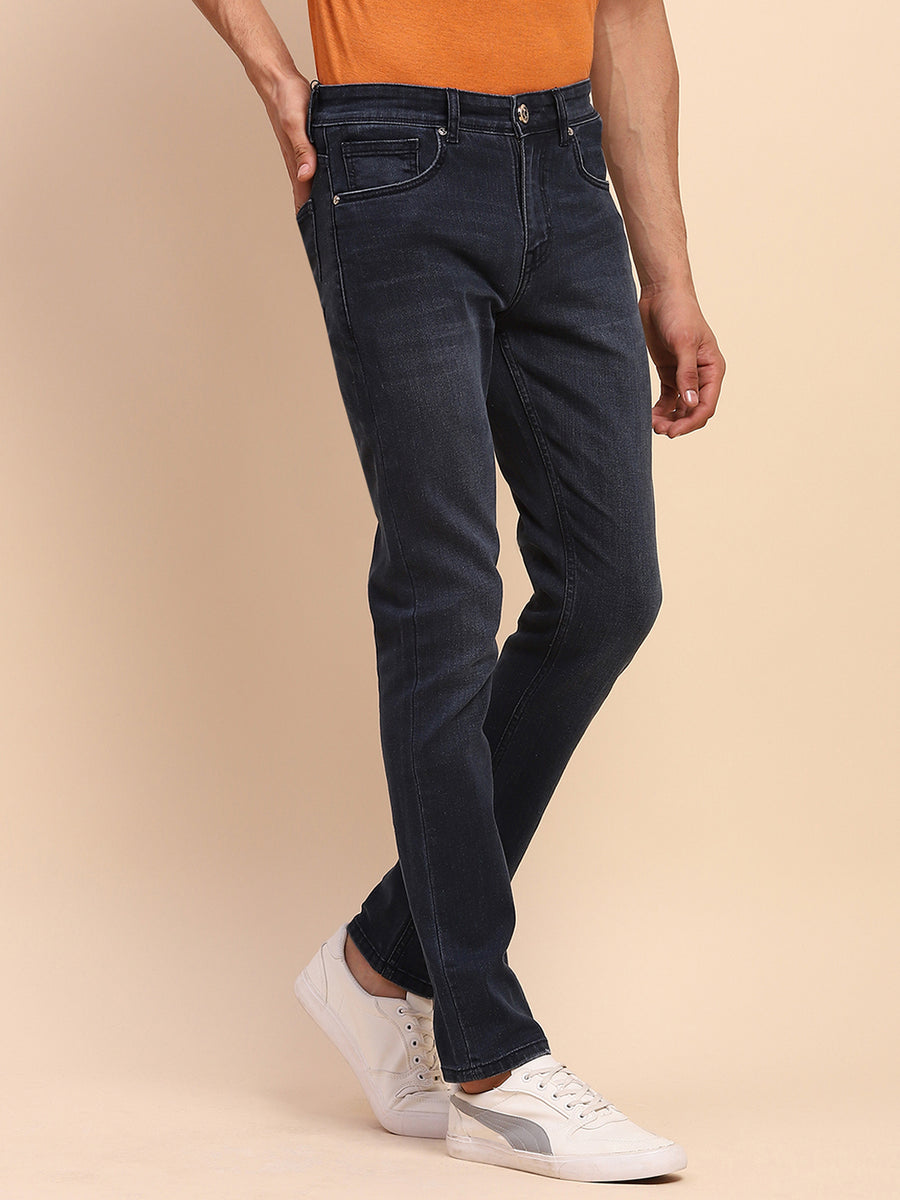 Camla Barcelona Light Fade Whiskered Navy Cotton Denim