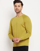 Camla Barcelona Round Neck Lime Green Long Sleeve T-Shirt