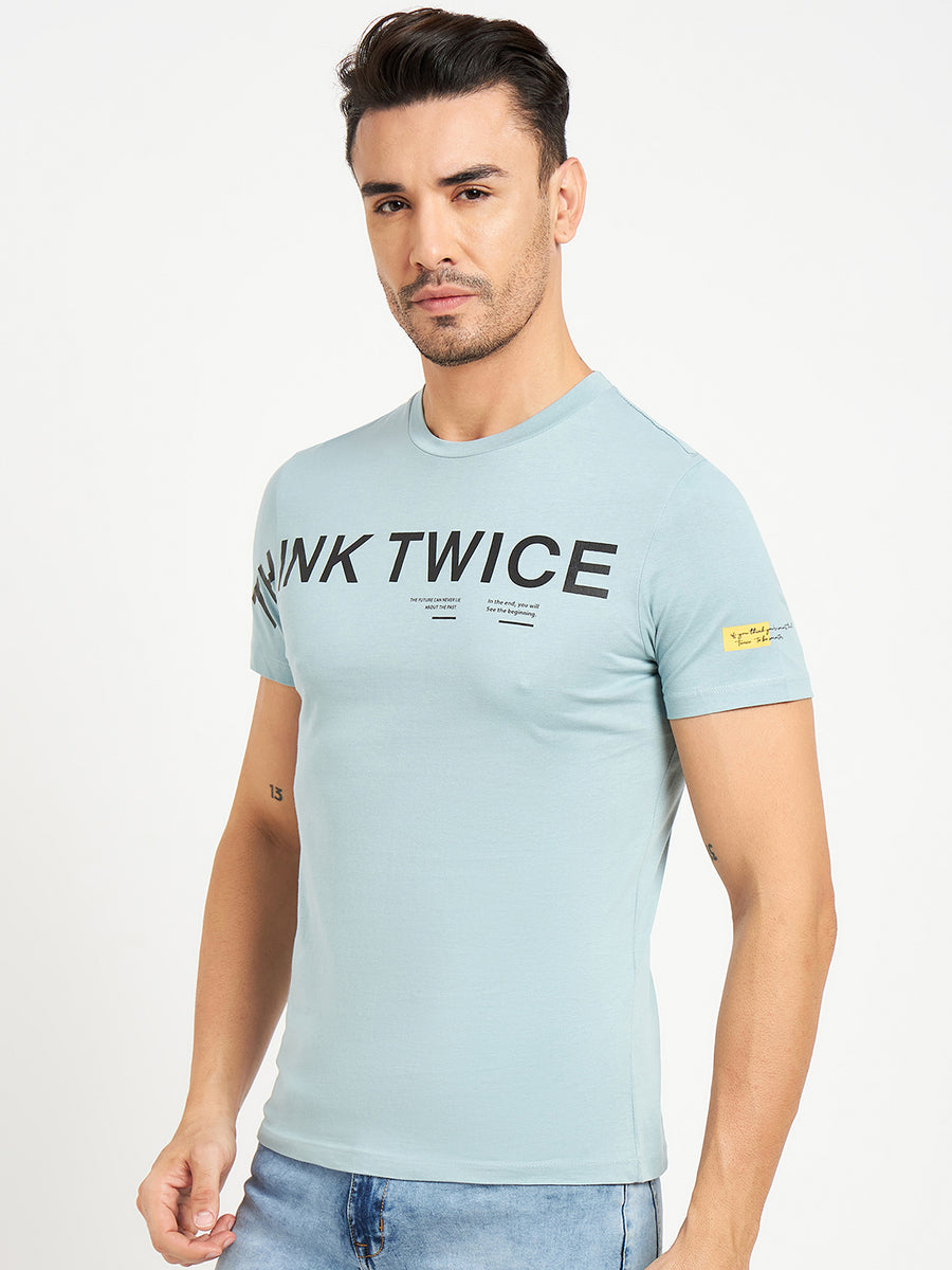 Camla Blue T- Shirt For Men