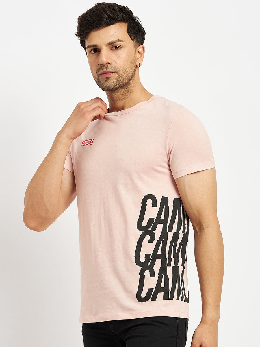 Camla Pink T- Shirt For Men
