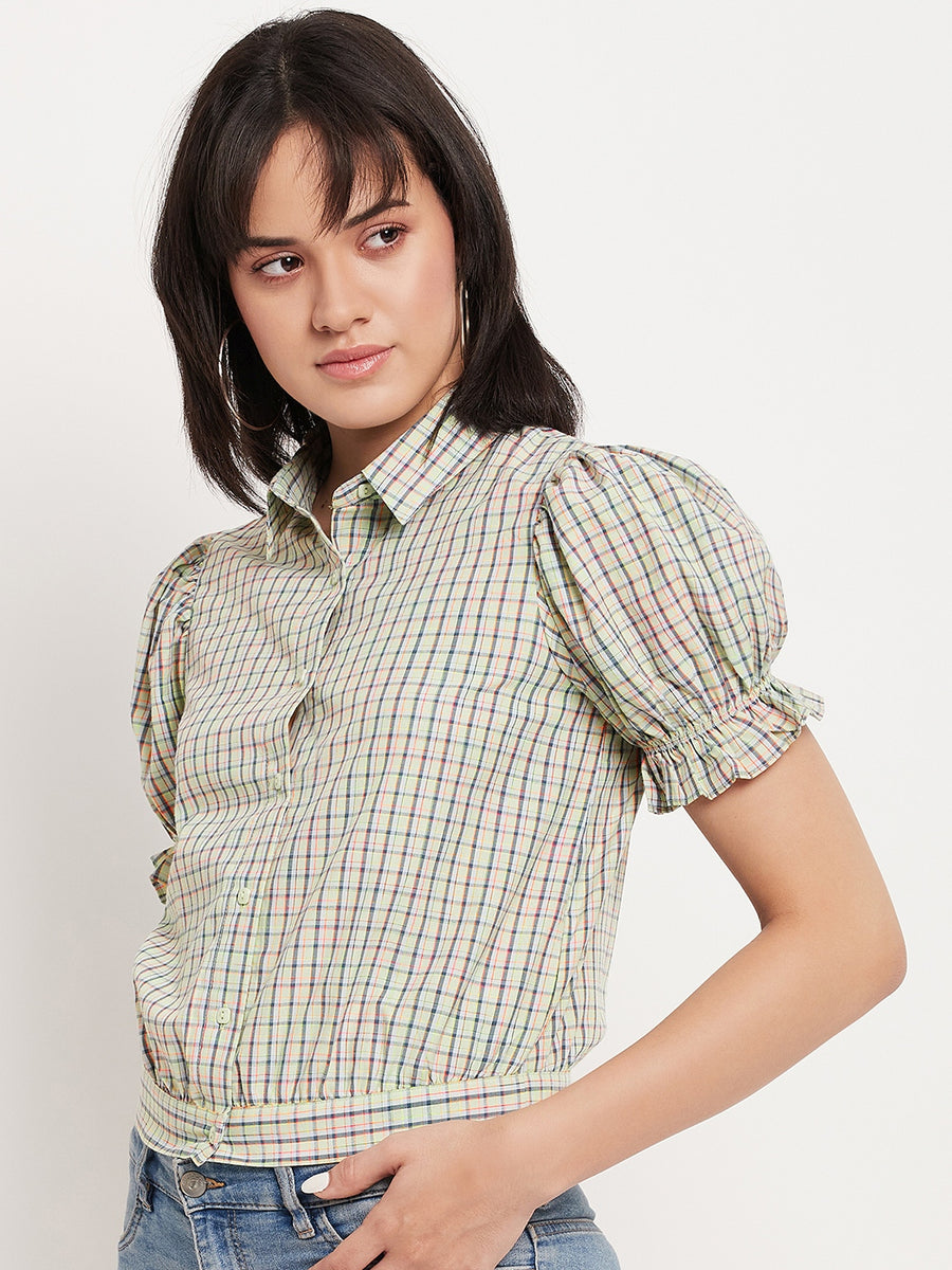 Camla Green Shirts For Women