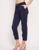 Camla Barcelona Navy Trouser For Women