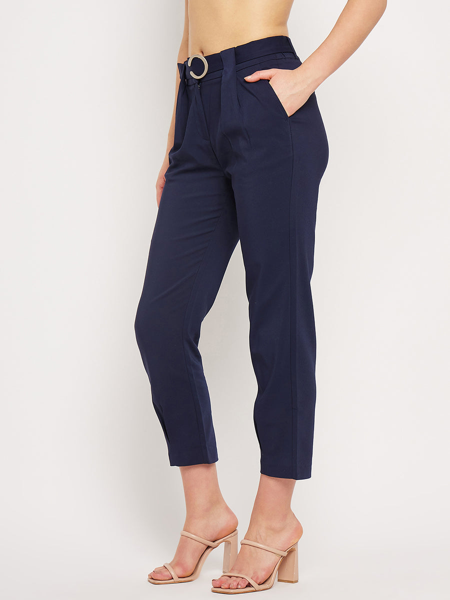Camla Barcelona Navy Trouser For Women