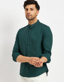 Camla Green Shirts For Men