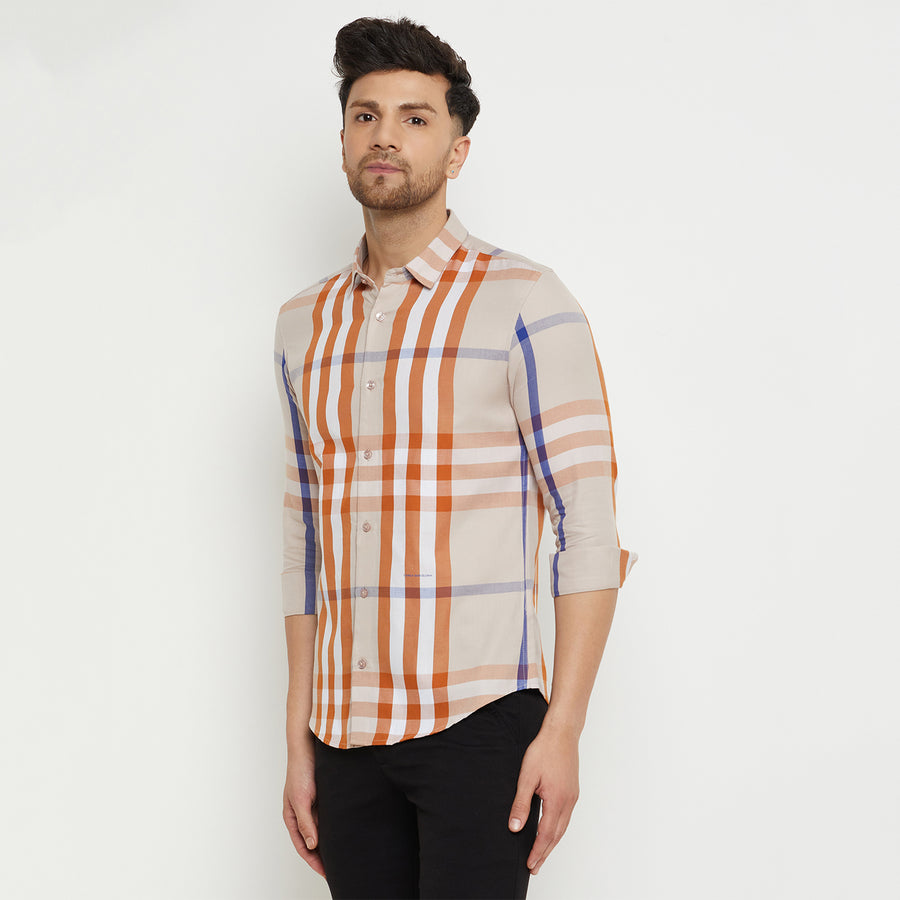 Camla Beige Shirt For Men