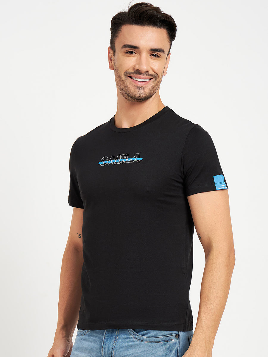 Camla Black T- Shirt For Men