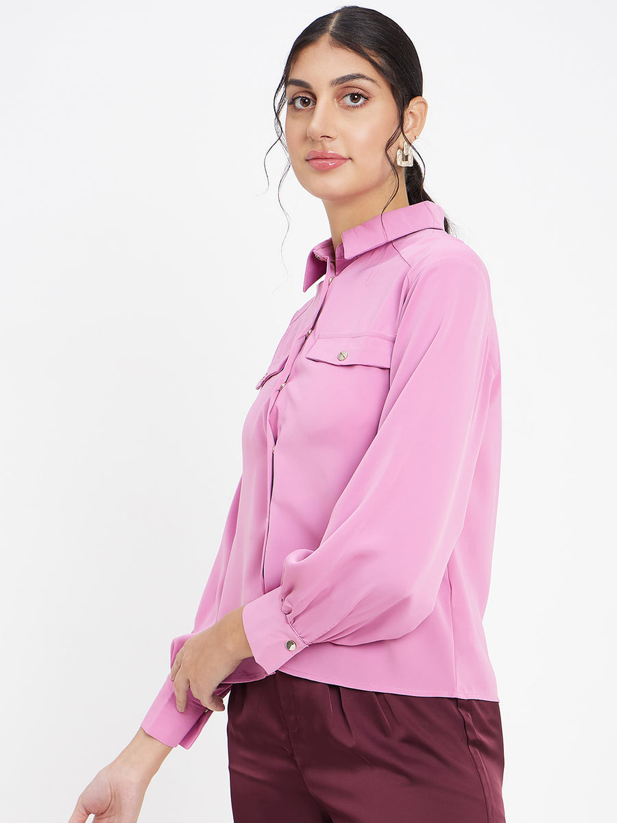 Madame Onion Polyester Party wear Shirts