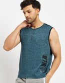 Camla Teal T- Shirt For Men