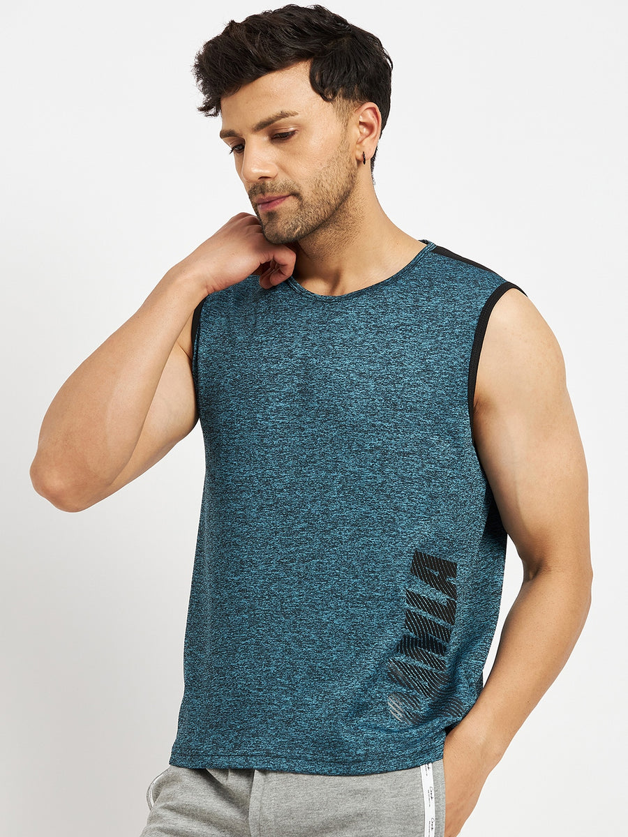 Camla Teal T- Shirt For Men