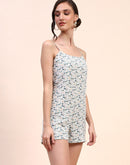 Camla Barcelona Floral Print Multicolor Spaghetti Jumpsuit