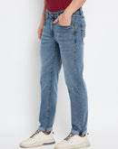 Camla Barcelona Men'S Anthra Blue Regular Fit Jeans