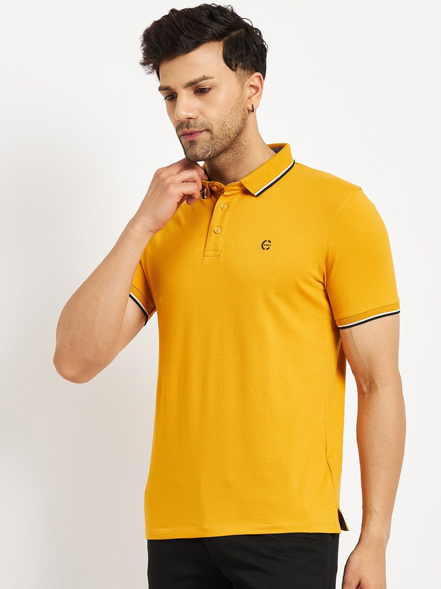 Camla Mustard T- Shirt For Men