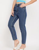 Camla Barcelona Blue High Rise Ankle  Length Jeans