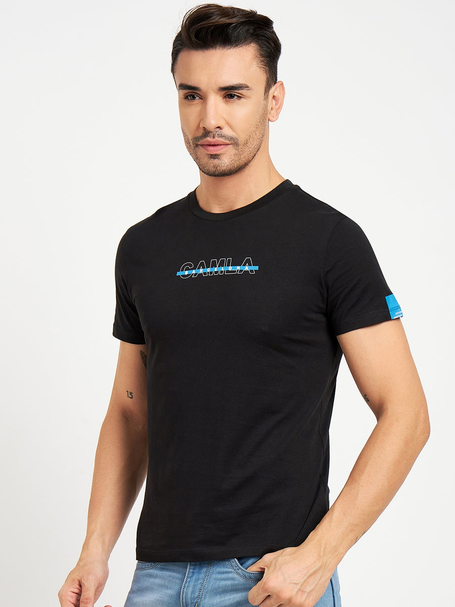 Camla Black T- Shirt For Men