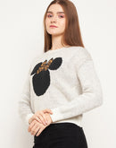 Madame Offwhite Disney Print Sweater