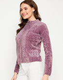 Madame Lilac Round Neck Sweater