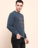 Camla Barcelona Disney Printed Teal Cotton Sweatshirt