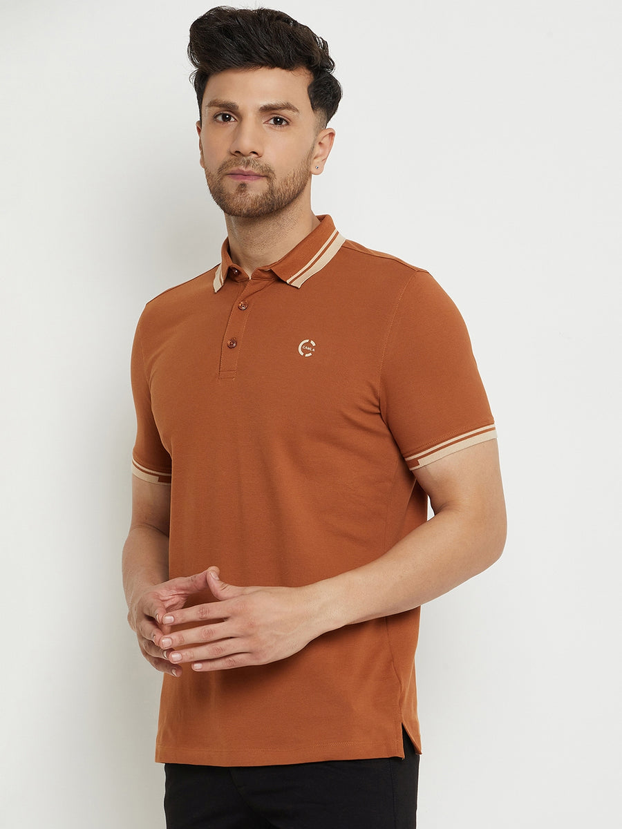 Camla Brown T -Shirt For Men