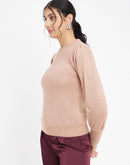 Camla Dustypink Sweater  For Women