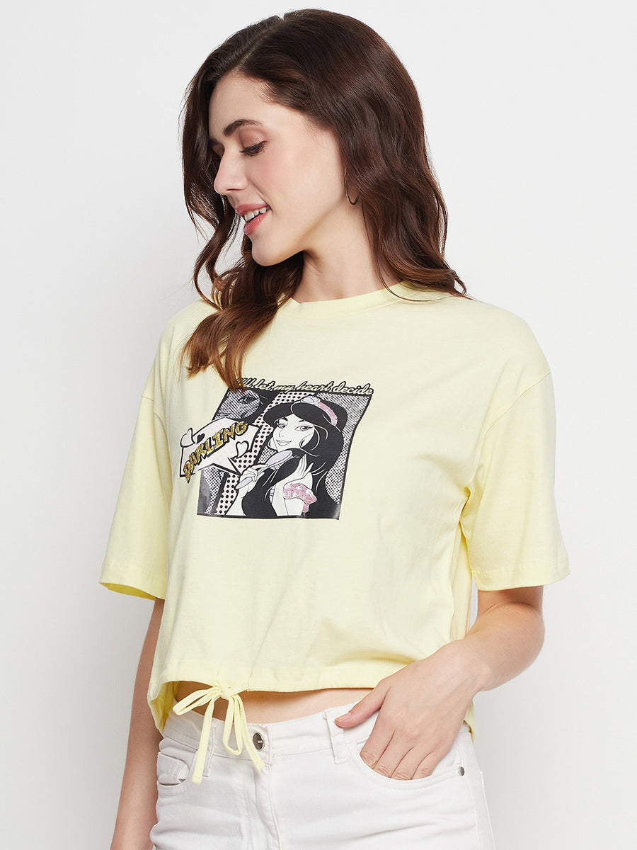 Camla Yellow Top For Women