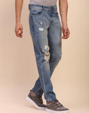 Camla Barcelona Ripped Light Wash Light Blue Denim