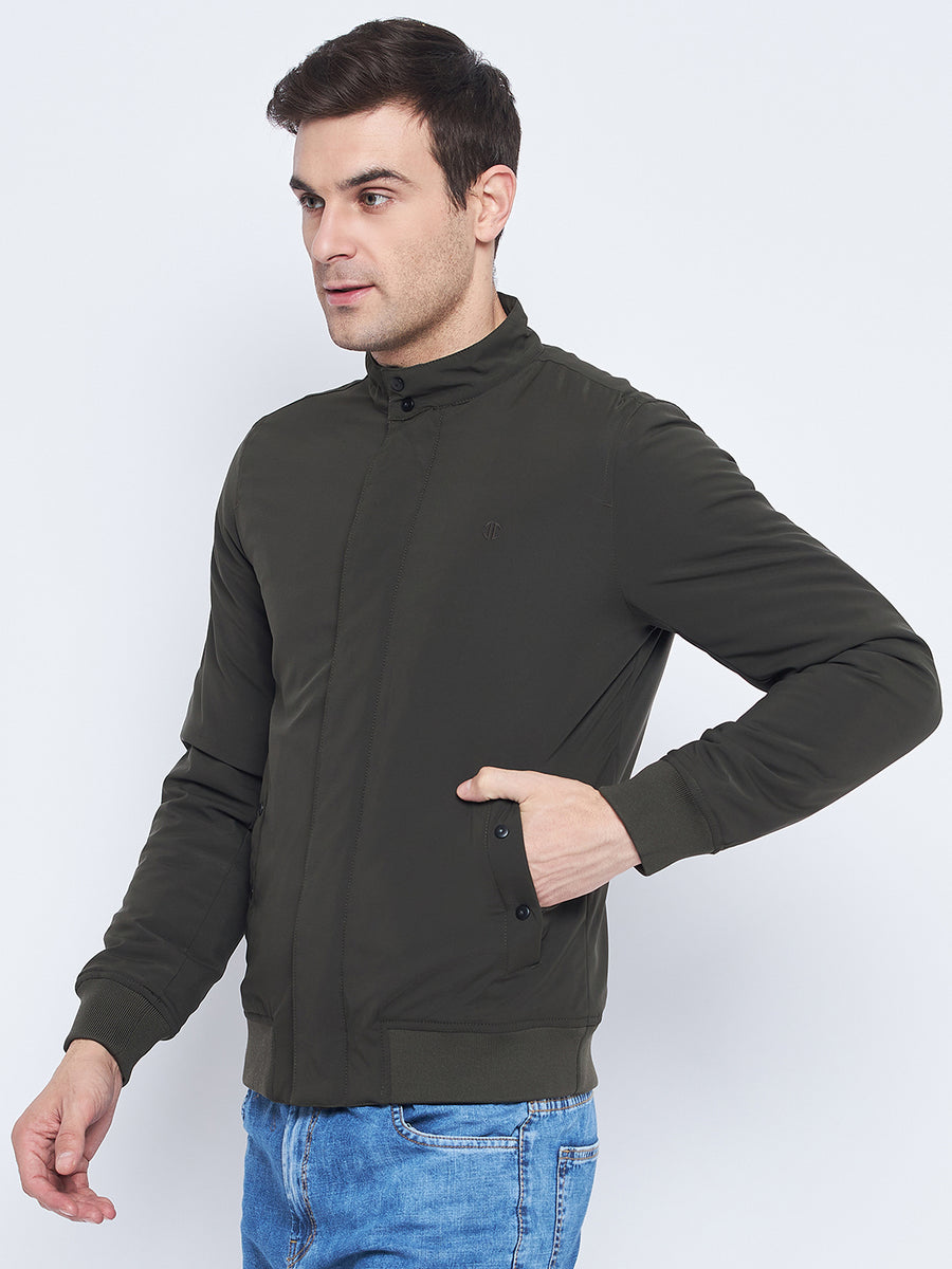 Camla Barcelona Olive Green Bomber Jacket