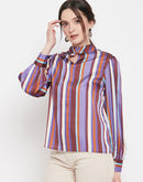 Camla Barcelona Purple High Neck Top