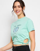 Camla Green T- Shirt For Women