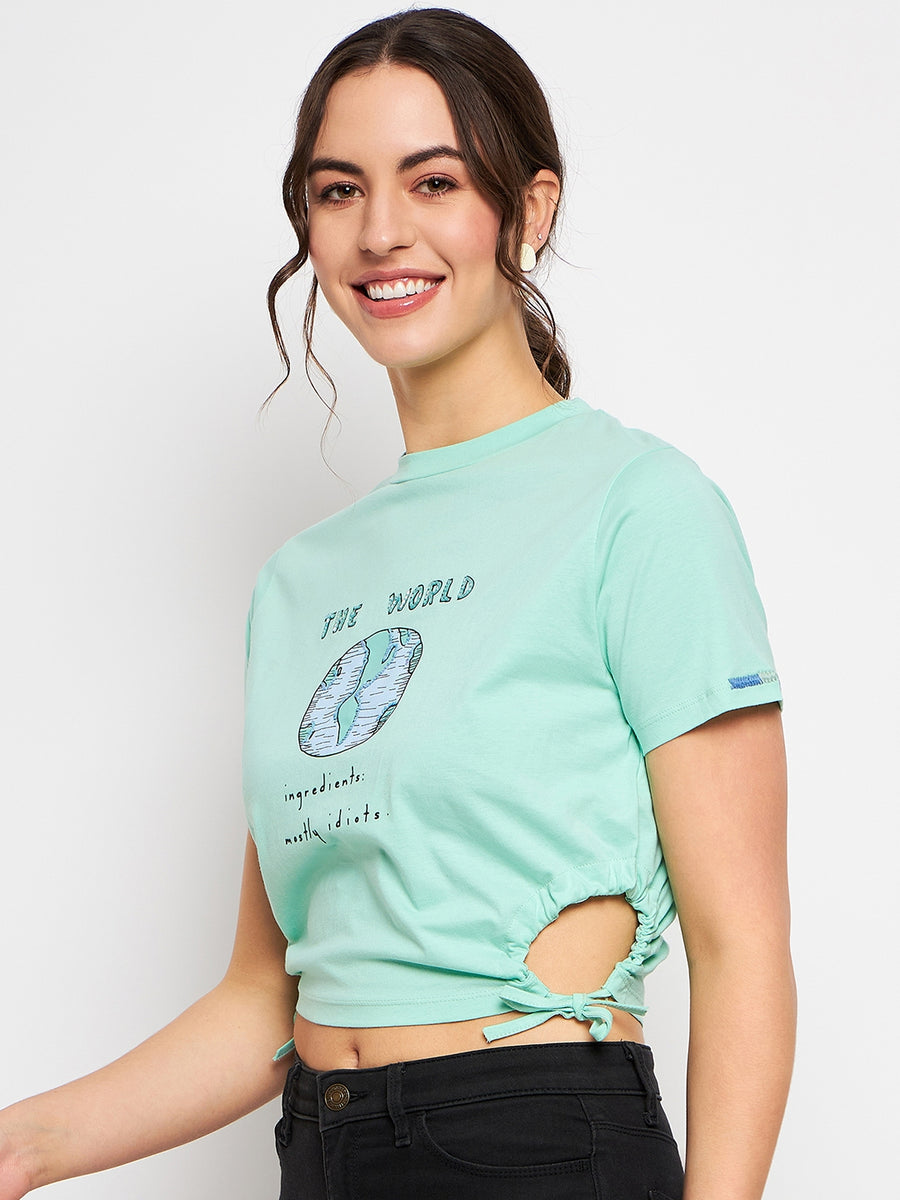 Camla Green T- Shirt For Women