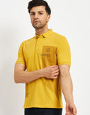 Camla Mustard T- Shirt For Men