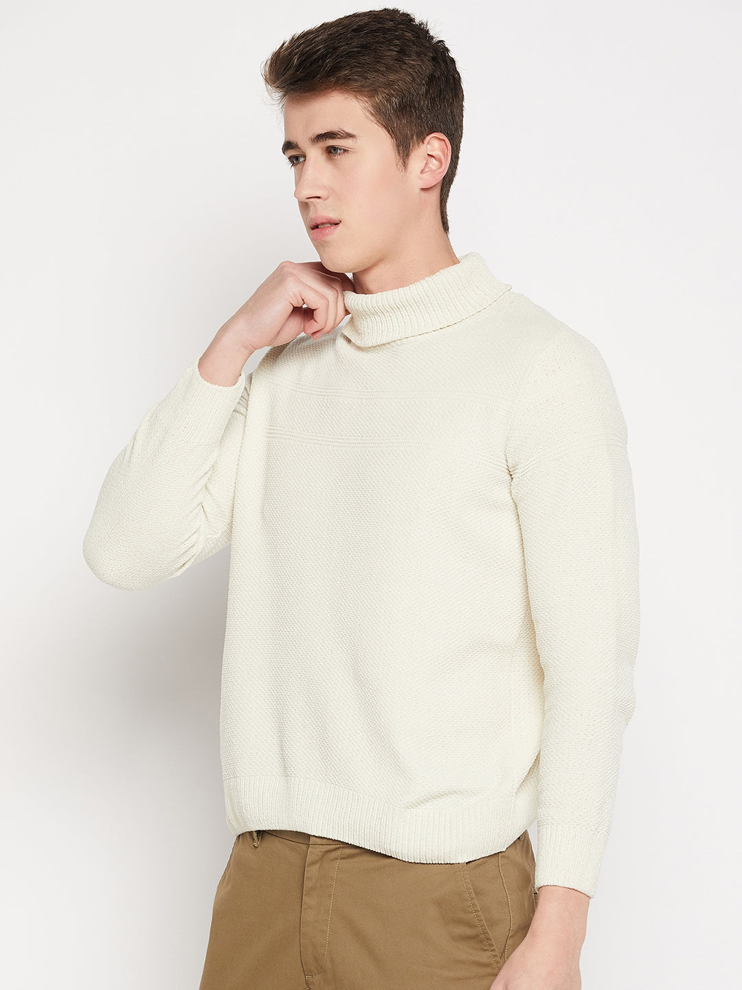 Camla Barcelona Off White Sweater For Men