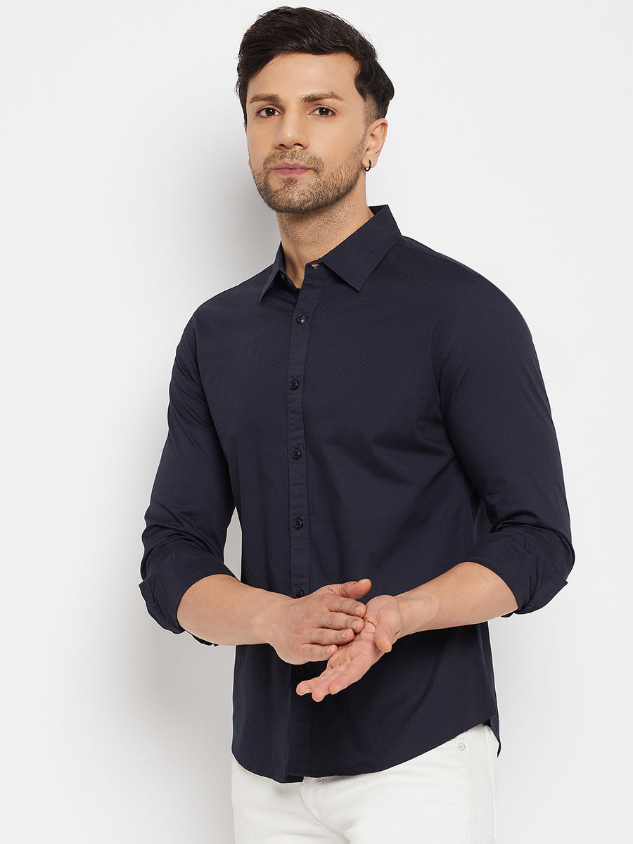 Camla Navy Shirts For Men