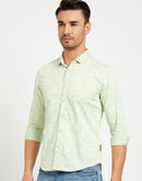 Camla Green Shirts For Men