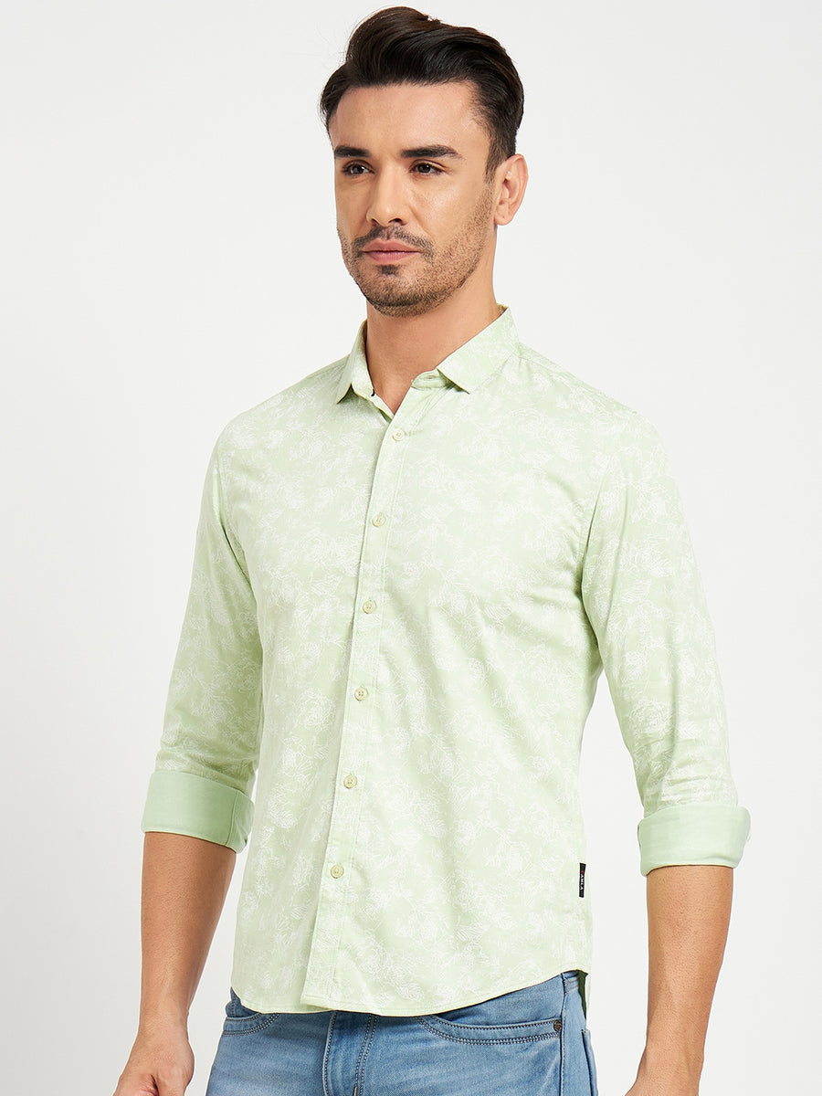 Camla Green Shirts For Men