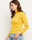 Camla Mustard Top  For Women