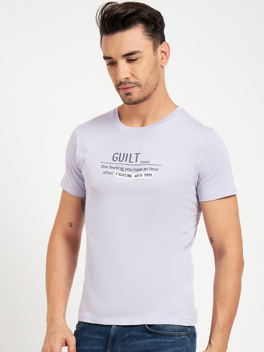 Camla Purple T- Shirt For Men