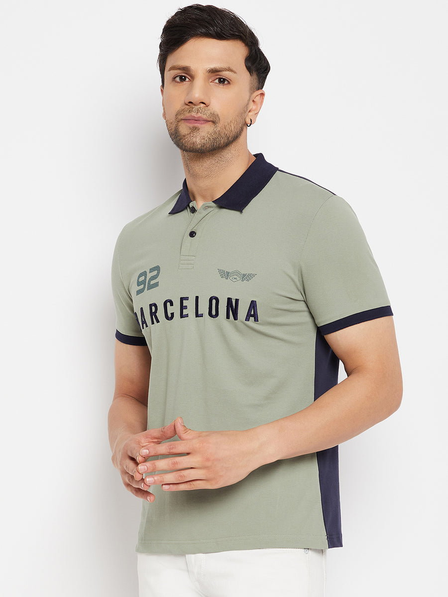 Camla Green T- Shirt For Men